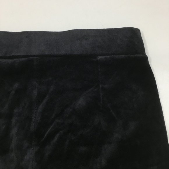 THEORY Black Adbelle K Velour Knit Pull On Slim Fit Legging Pants - Picture 8 of 9